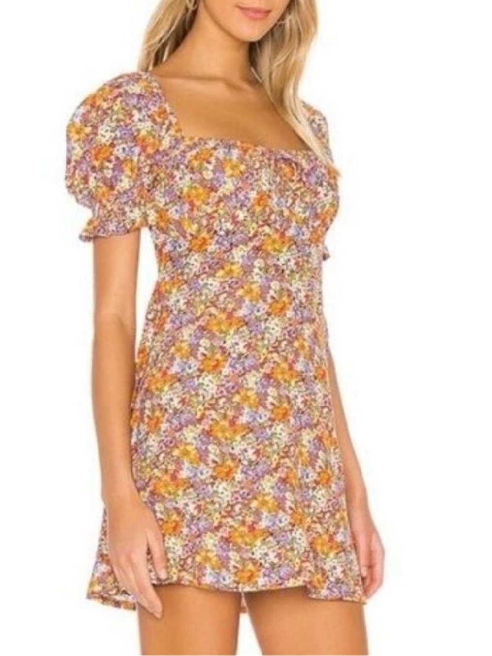 Faithfull The Brand Iris Puff Sleeve Dress 4 Cottagecore Boho ResortWear Floral